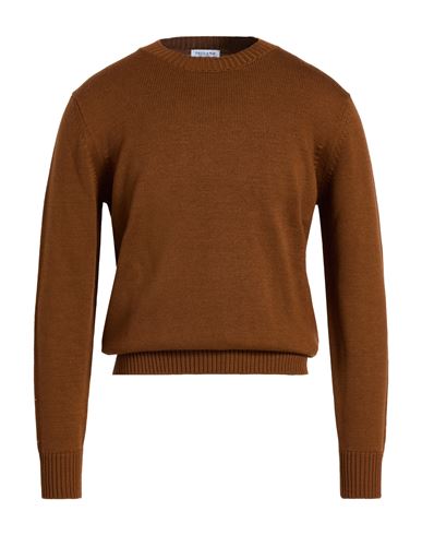 Man Sweater Camel Size 36 Merino Wool