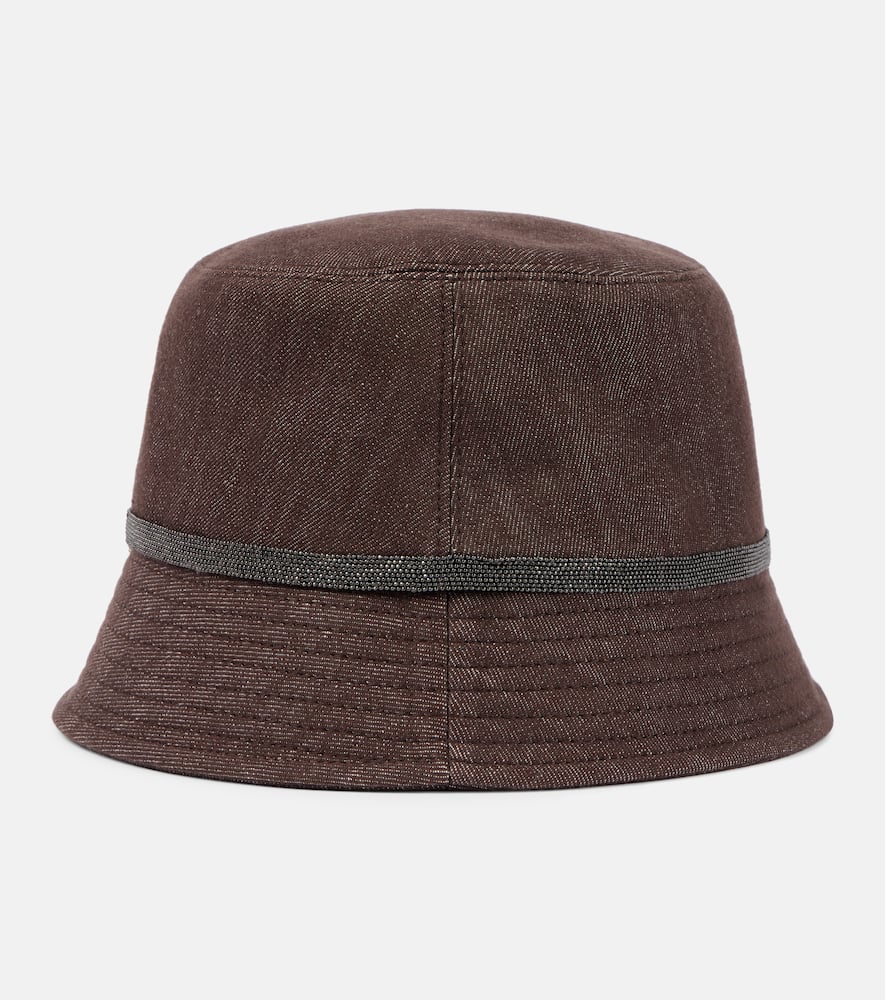 Monili denim bucket hat