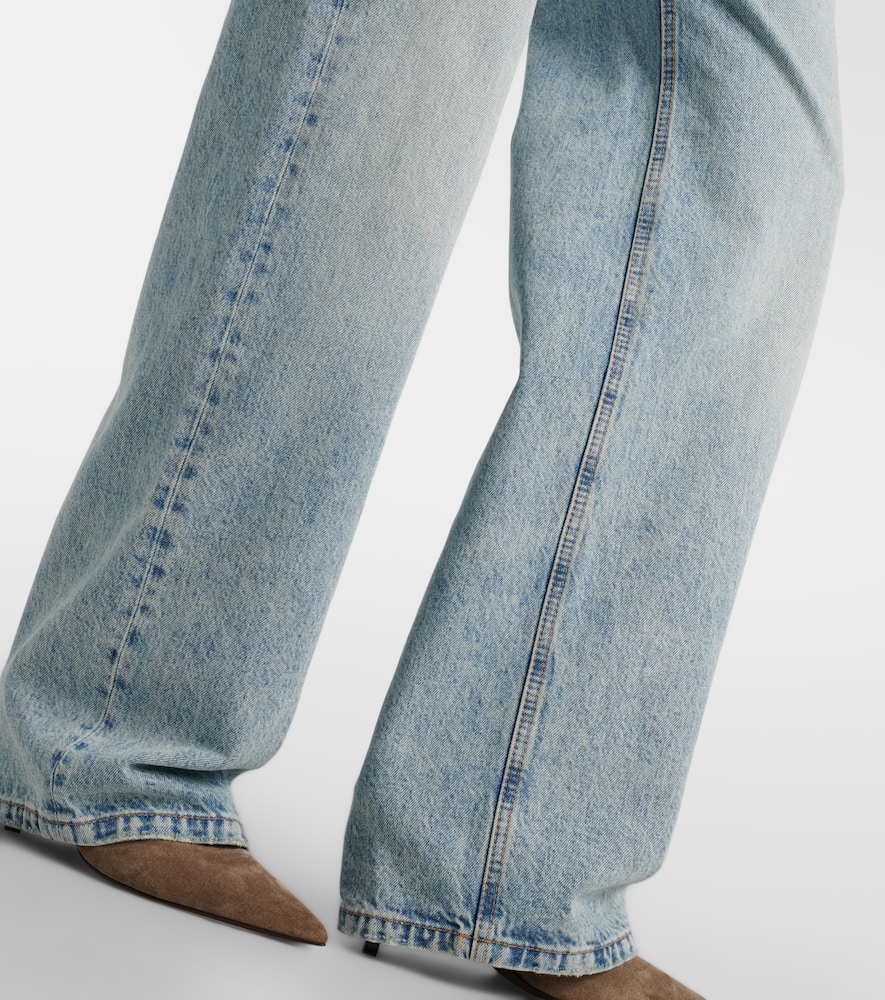 High-rise straight jeans