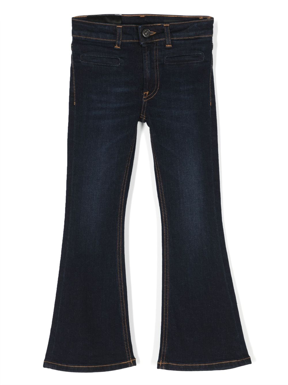 Logo-plaque flared jeans - Blue
