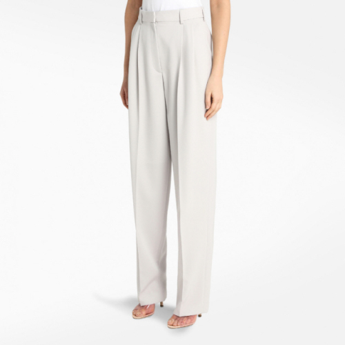Tailored high-waisted trousers - Grey