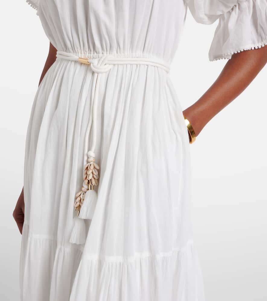 Jay ruffled cotton muslin maxi dress
