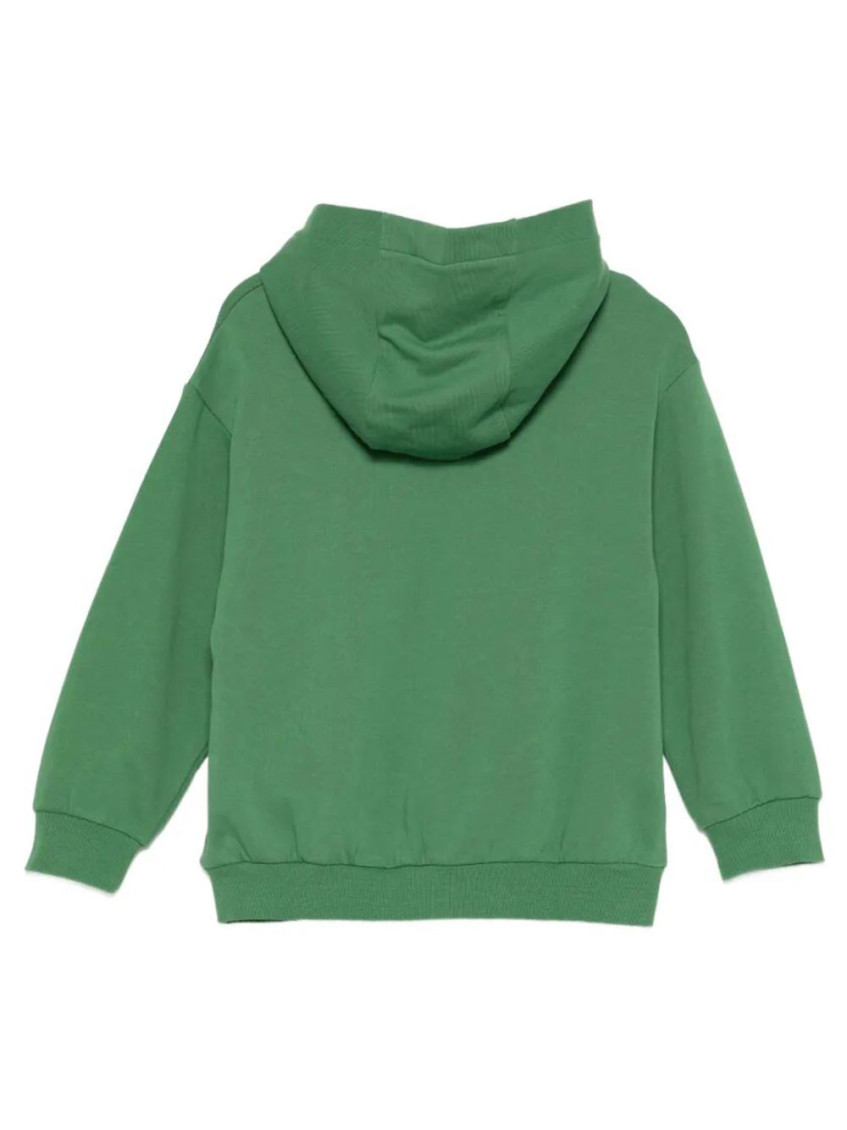 Boys Green Logo Hoodie