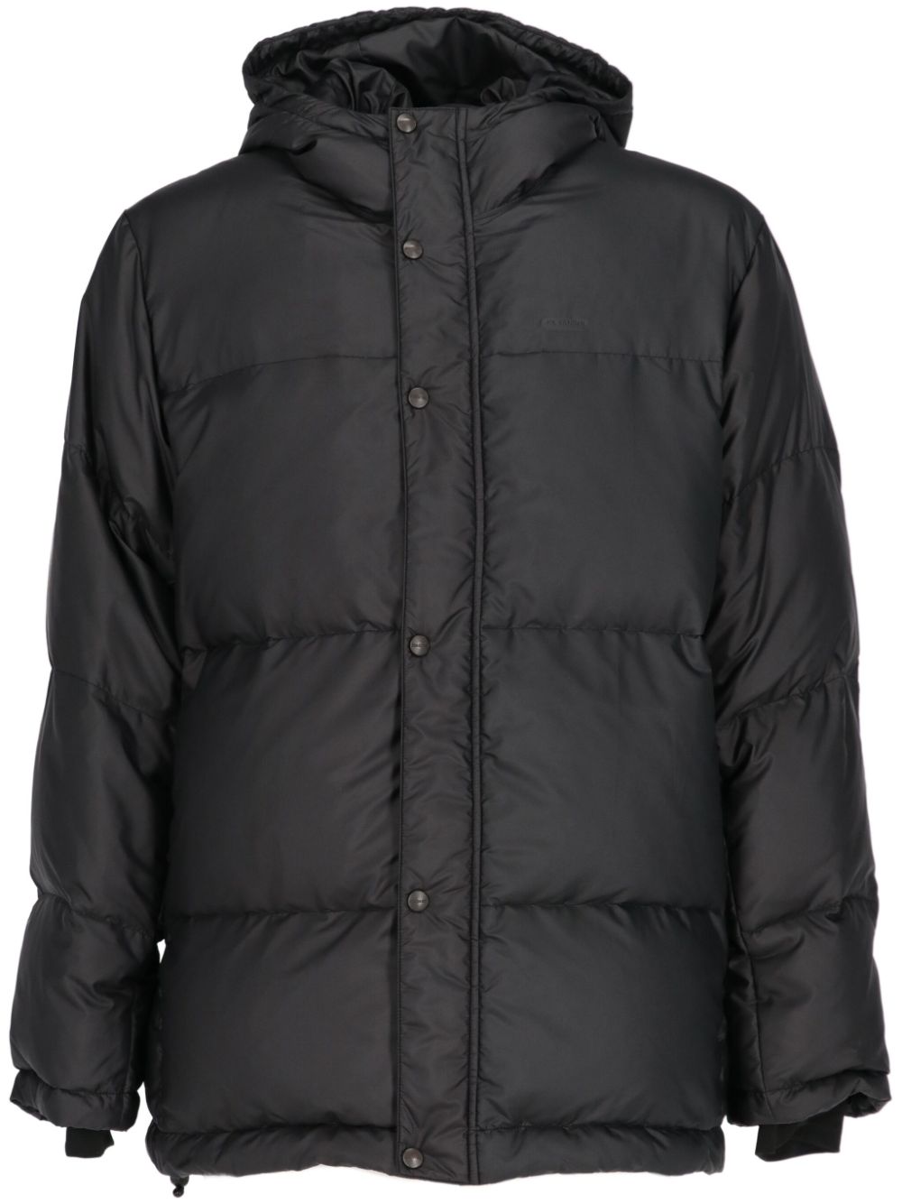 2010s hooded puffer jacket - Black