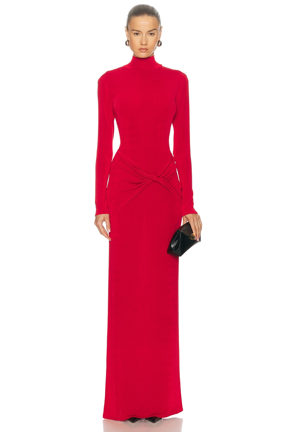 MARIANNA SENCHINA Antonia Dress in Ruby Red - Red. XS also in L