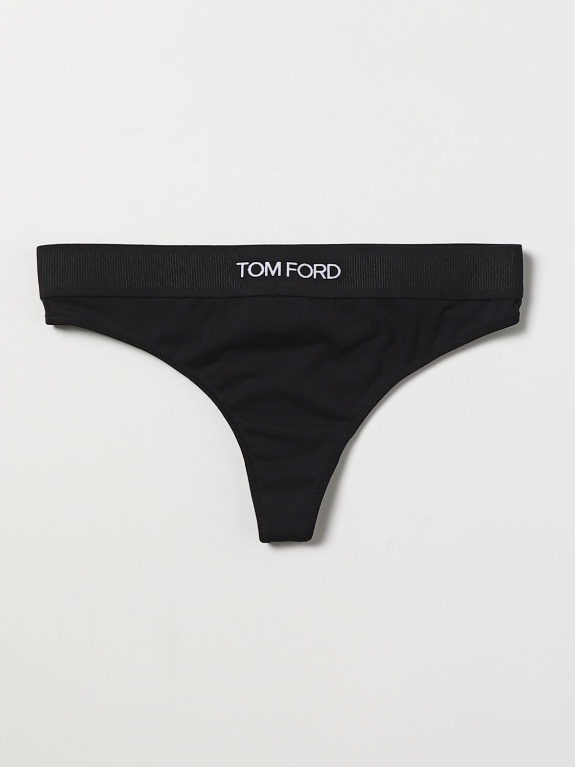 Thong with logo at the waist