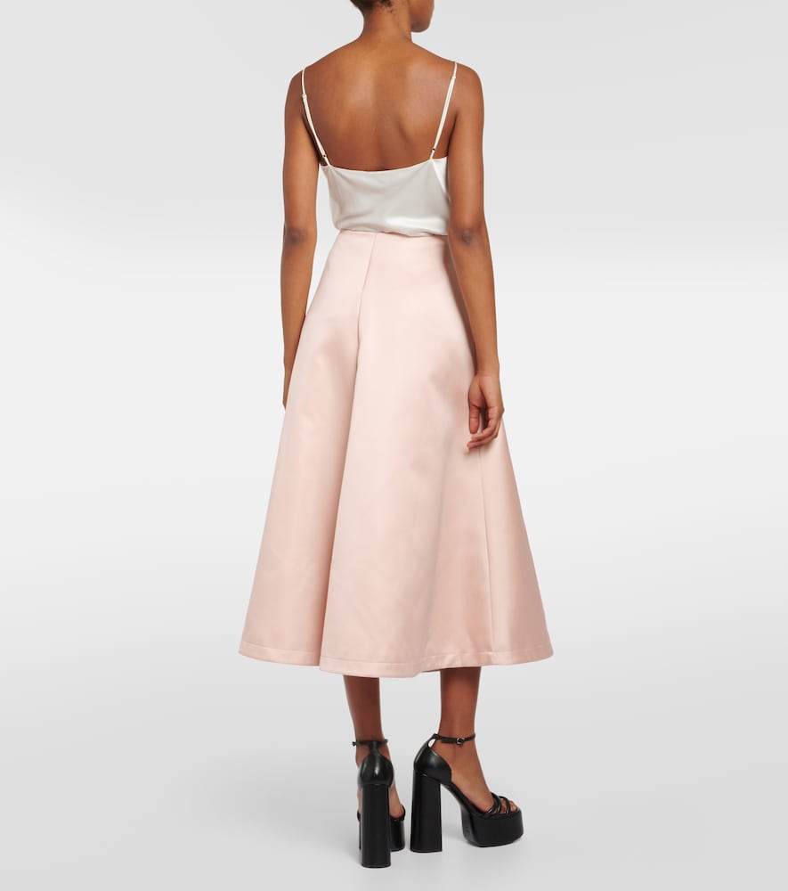 Varda satin midi skirt
