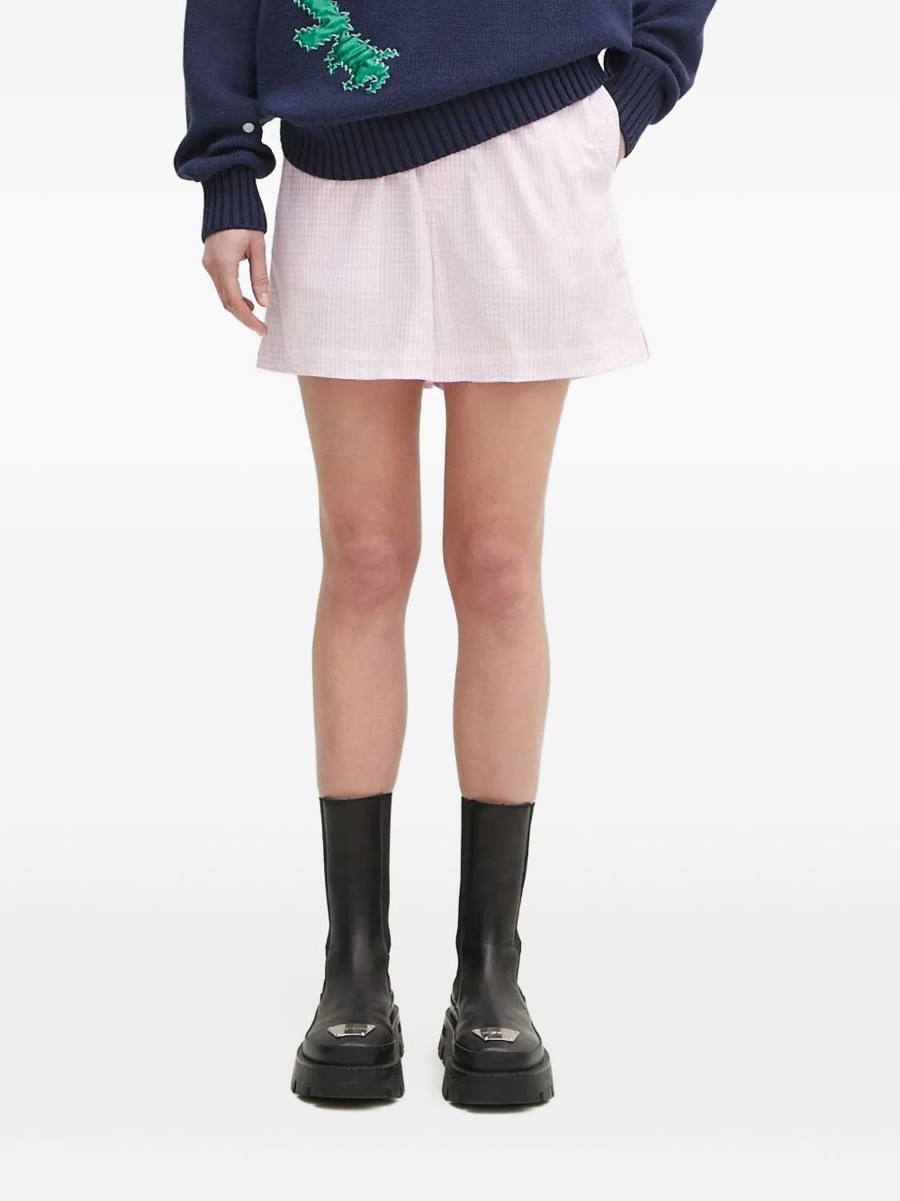 Checkered shorts - Pink