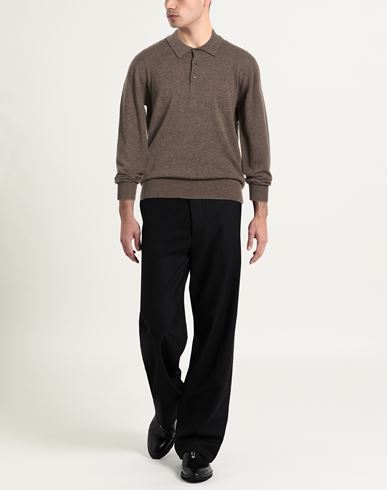 Man Sweater Taupe Size 36 Cashmere