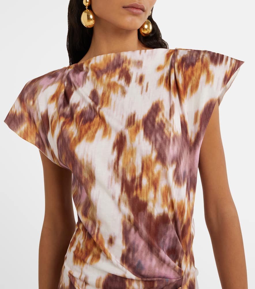 Nadela printed cotton jersey maxi dress