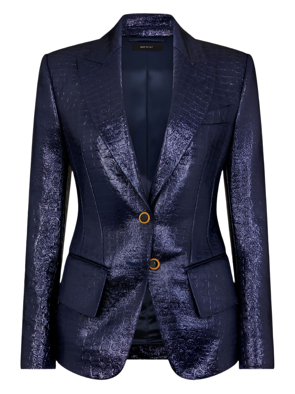 TOM FORD crocodile-embossed blazer - Purple