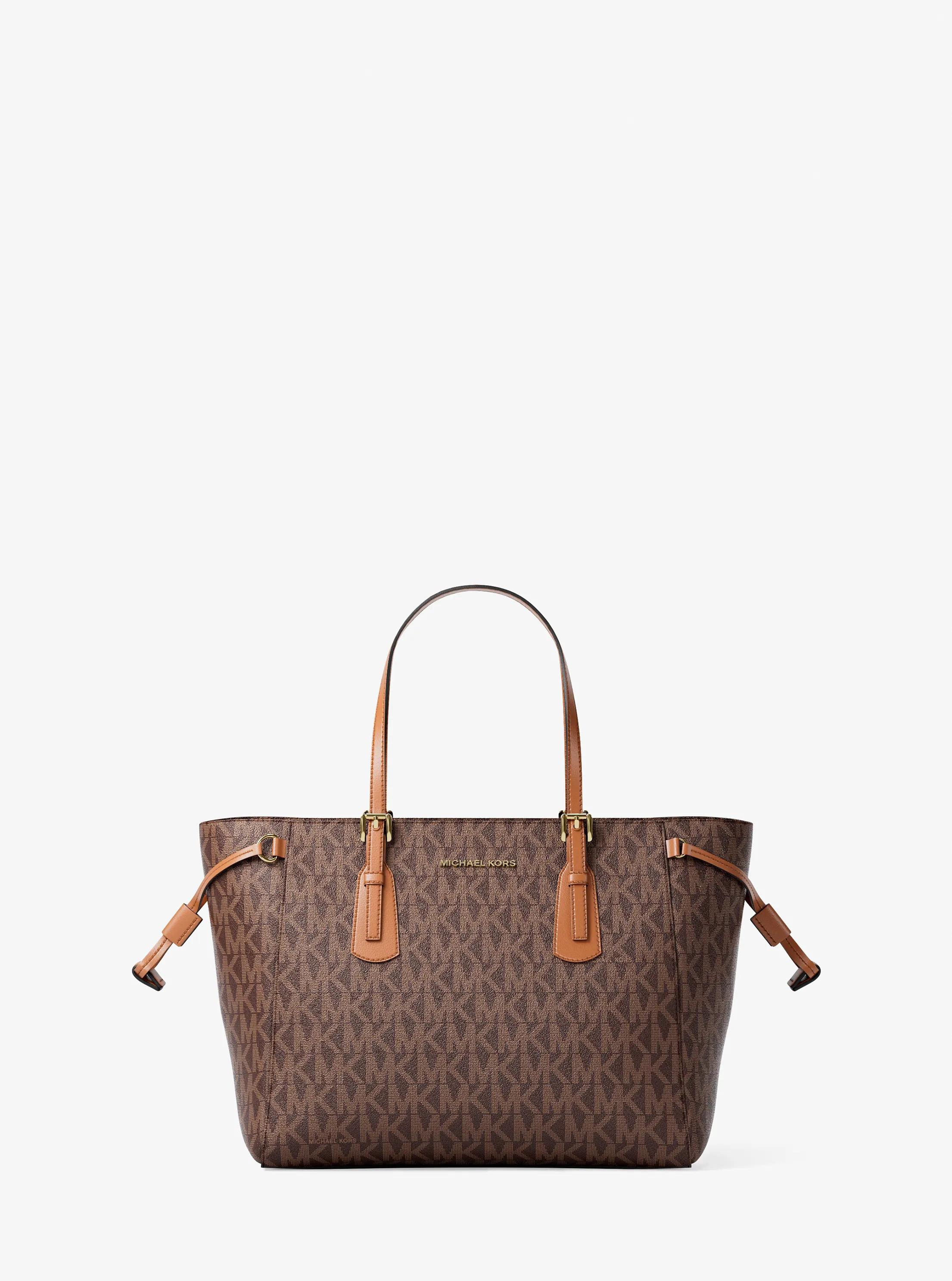Voyager Extra-Small Signature Logo Convertible Crossbody Bag in Brown - One Size