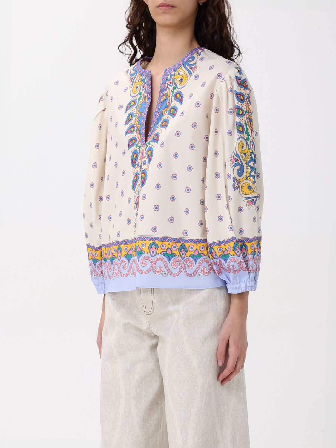 Paisley blouse - White