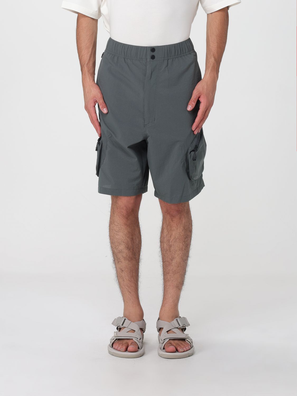 Cargo Shorts in Technical Fabric with Elastic Waistband