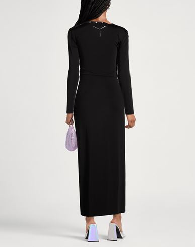 Woman Maxi dress Black Size S Viscose, Elastane