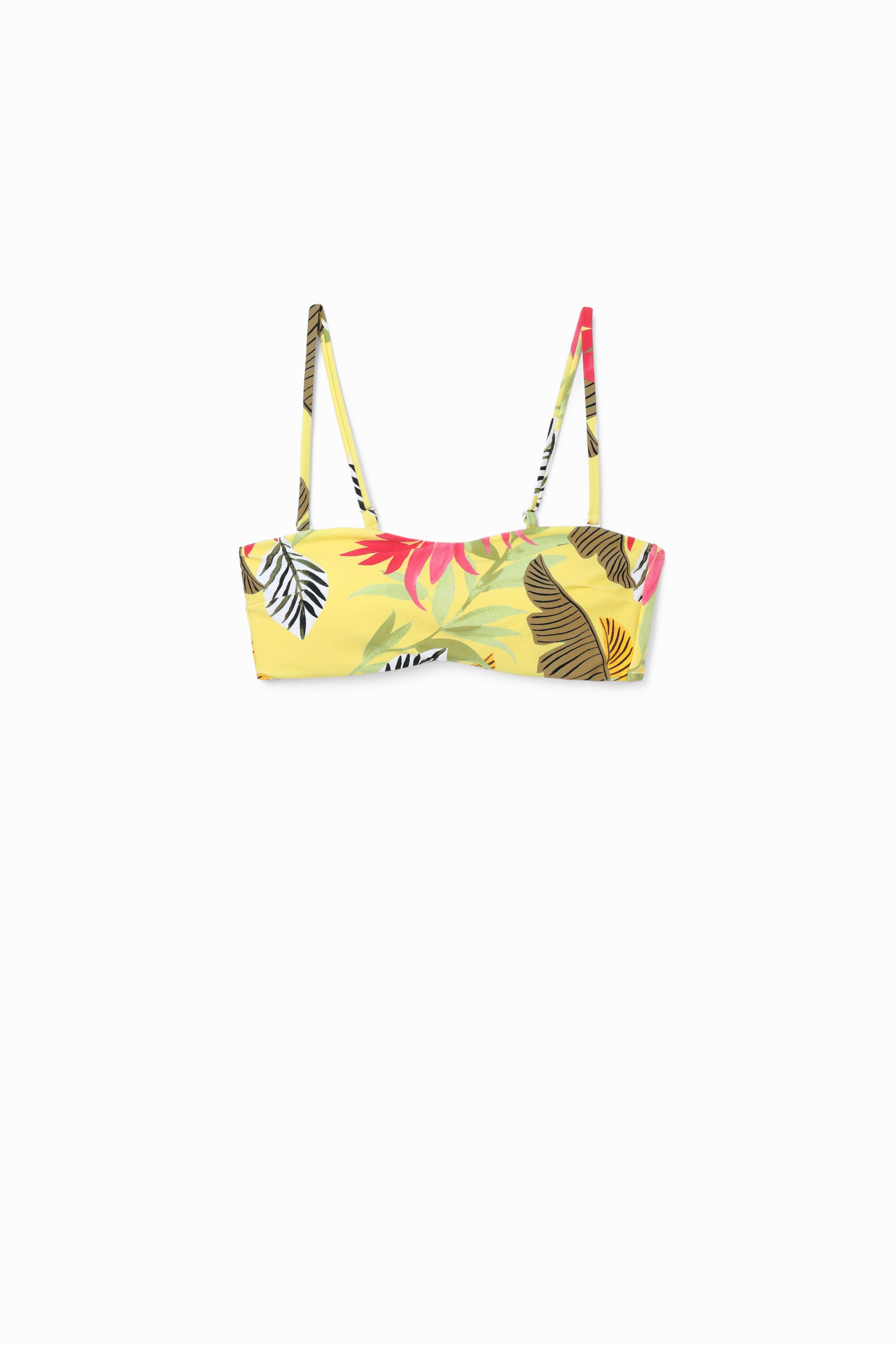 Tropical bandeau bikini