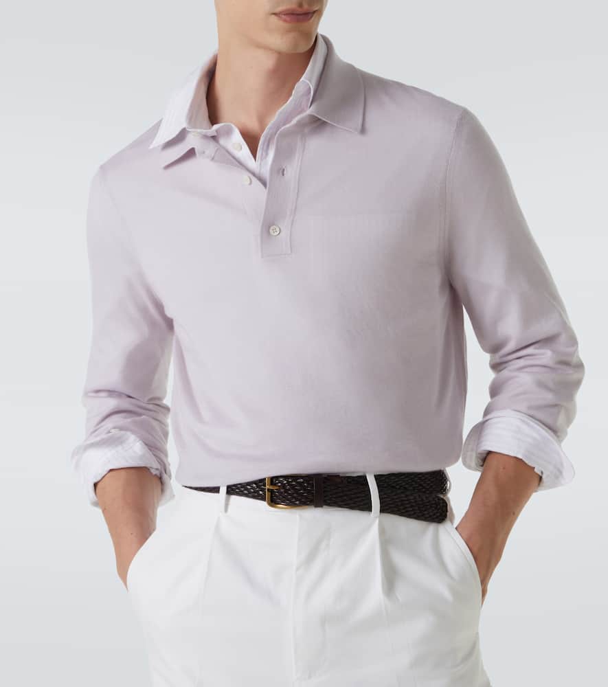 Cashmere polo sweater