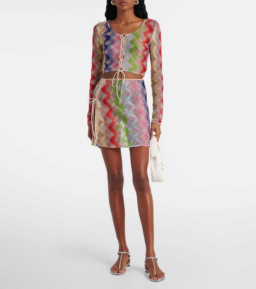 Missoni Zig Zag crochet crop top