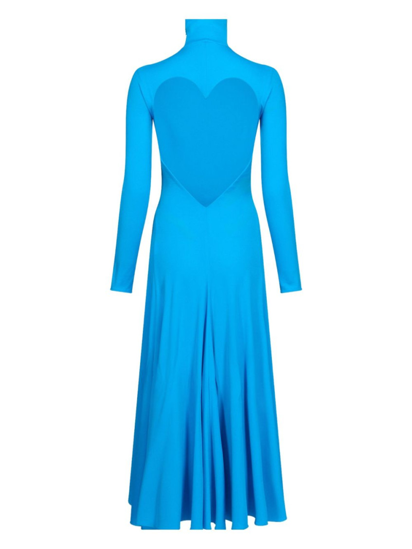 Alaïa - maxi dress with heart back detai