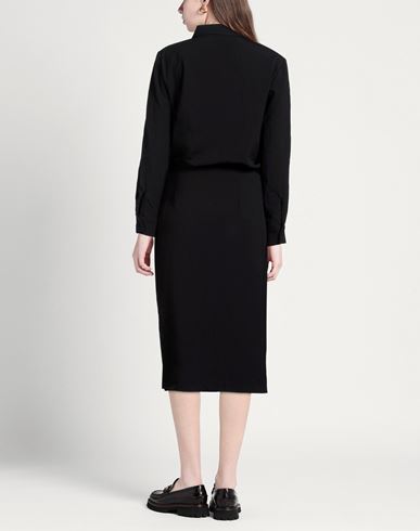 Woman Midi dress Black Size S Polyester, Viscose, Elastic fibres
