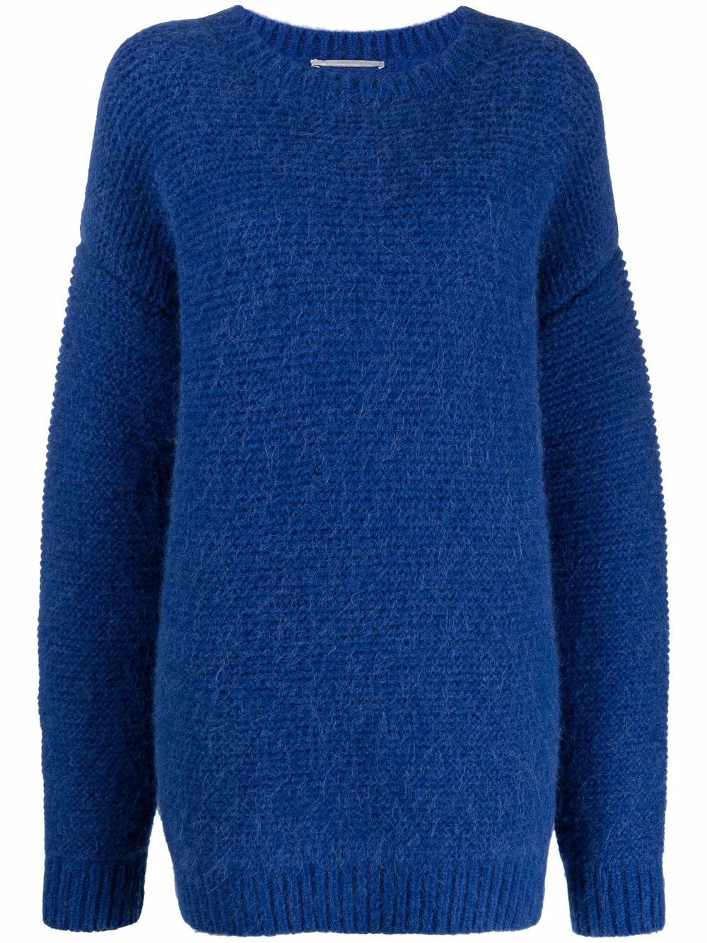 Oversized knitted jumper - Blue