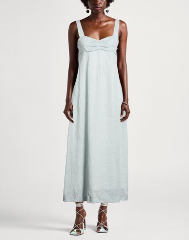 Woman Maxi dress Sky blue Size 4 Ramie