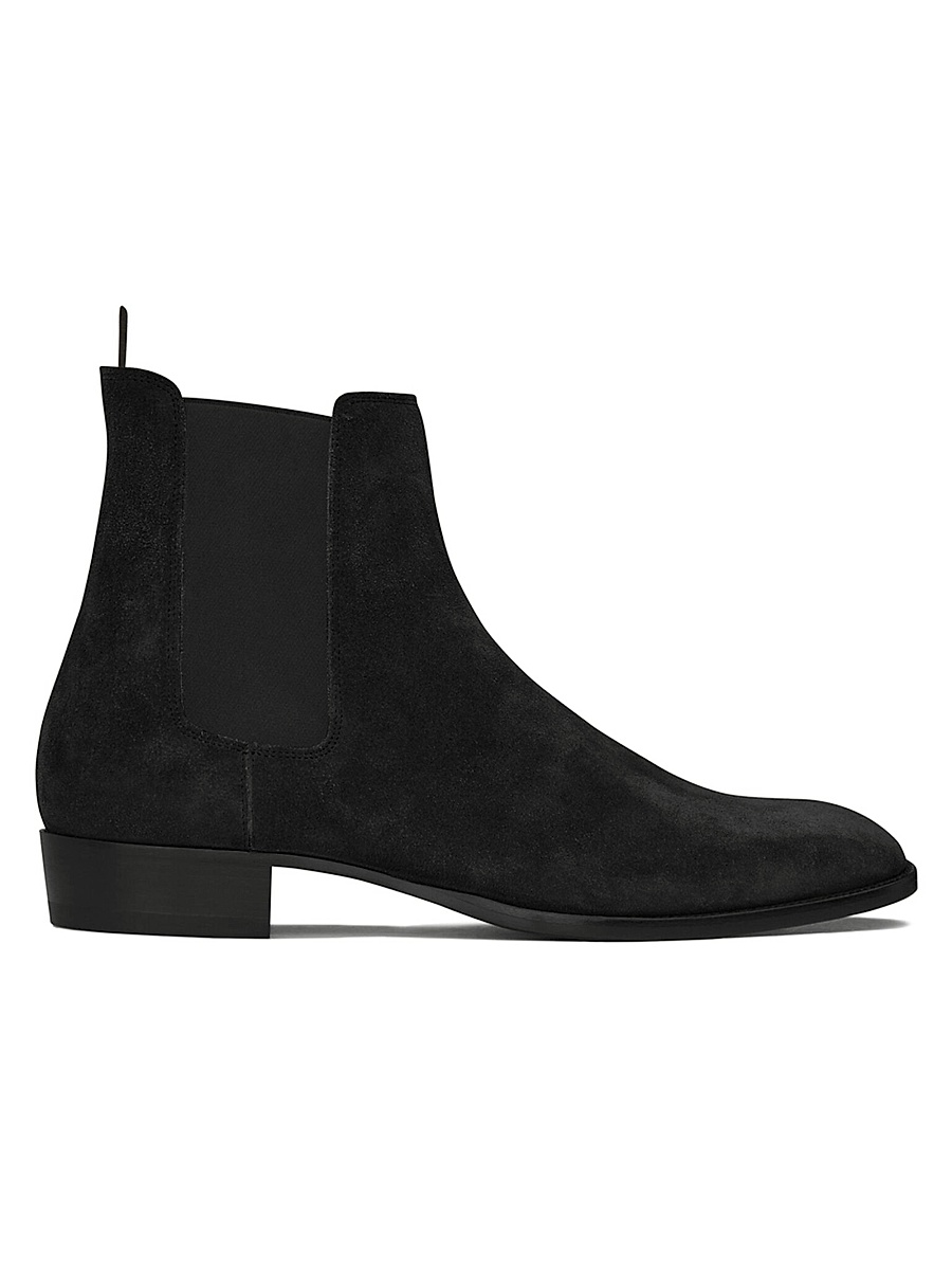 Men's Wyatt Suede Chelsea Boots - Nero