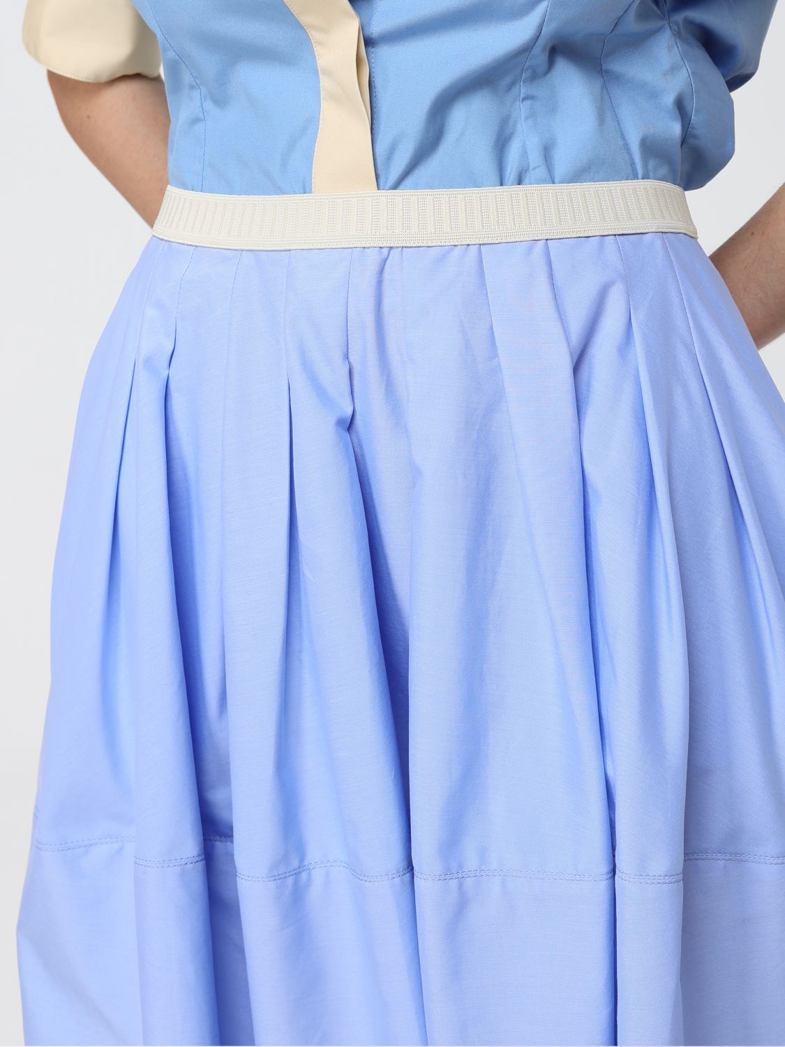 Skirt Woman color Gnawed Blue