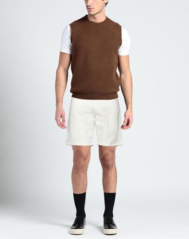 Man Denim shorts Cream