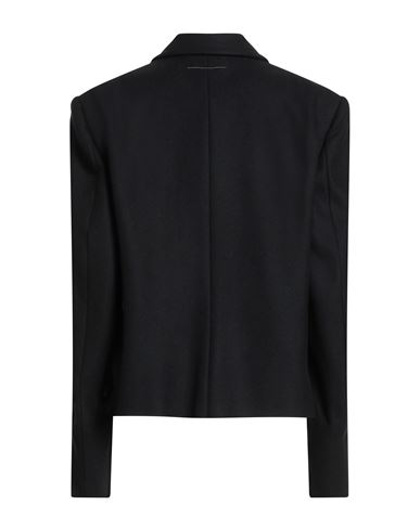 Woman Blazer Black Size 2 Wool, Polyamide, Polyester