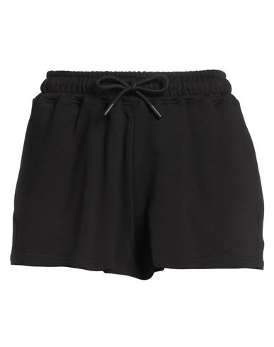 Woman Shorts & Bermuda Shorts Black Size M Cotton