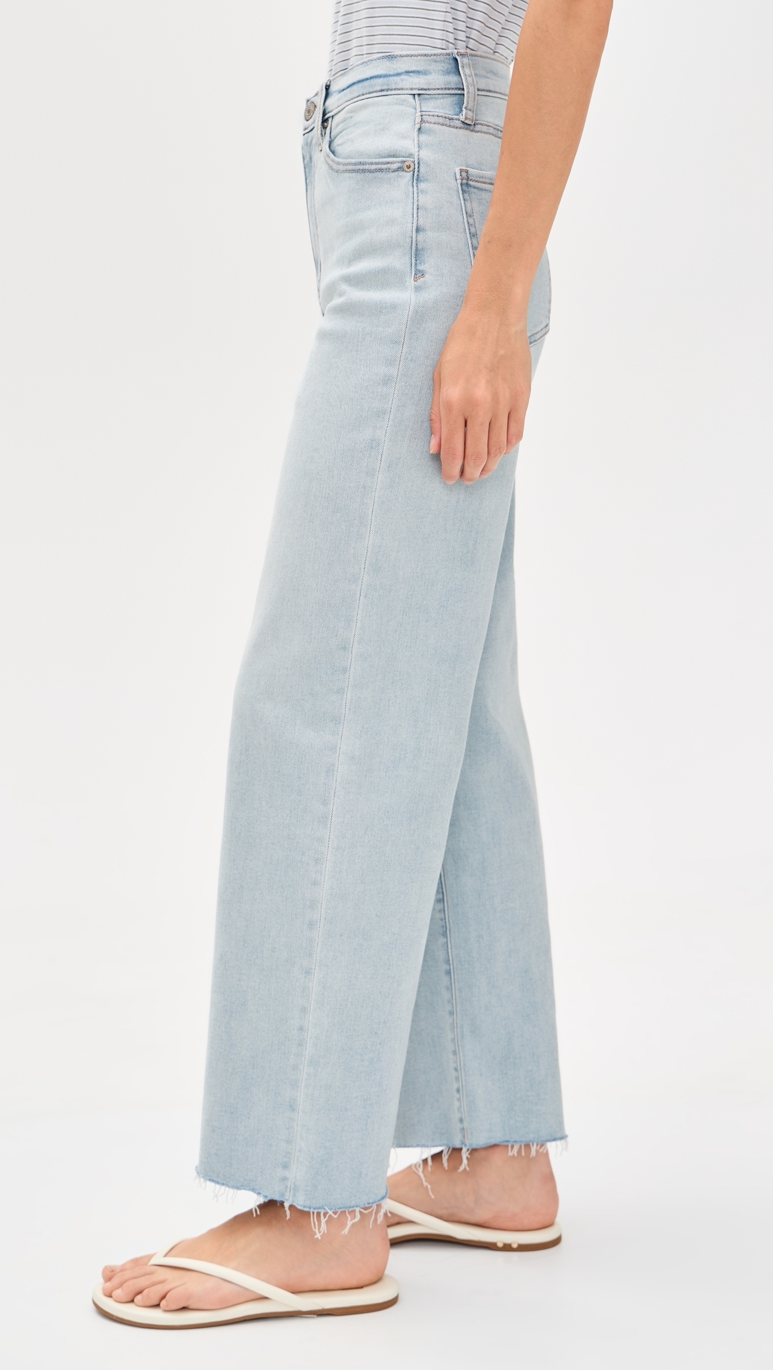 Pleaser High Rise Wide Ankle Jeans Detour