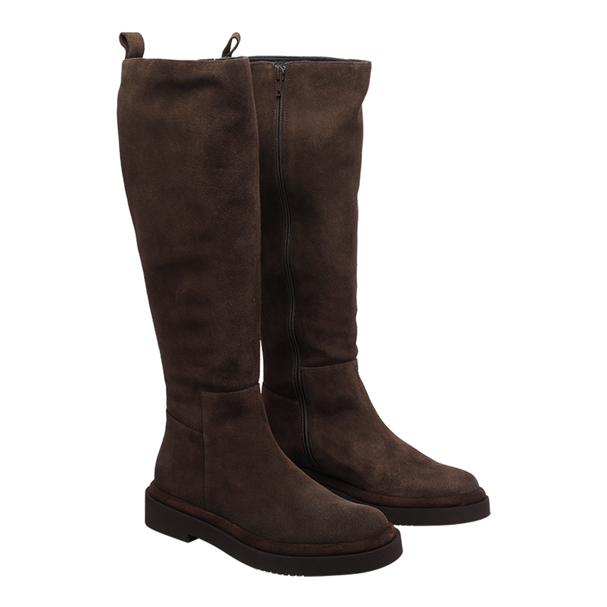 Boots Brown Suede Leather/rubber Sole - Women