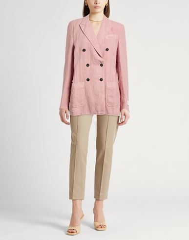 Woman Blazer Antique rose Size L Linen