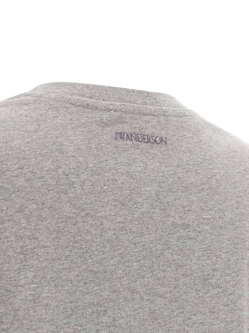 Grey Graphic Crew Neck T-Shirt