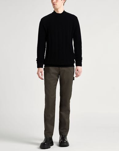 Man Sweater Black Size XXL Merino Wool, Cashmere