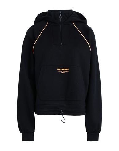 Cropped Athleisure Hoodie Woman Sweatshirt Black