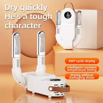 Dryer, Shoe Deodorizer, Dryer With Timer And Boxing Gloves, Foldable, Suitable For Ski Boots, Socks And Sports Shoe