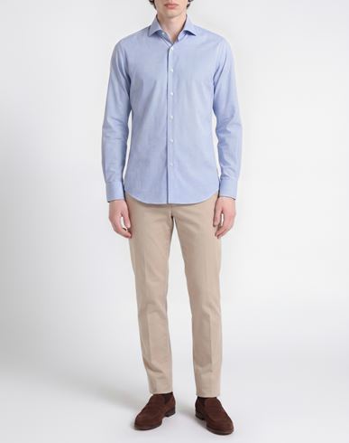Man Shirt Light blue Size 18 Cotton