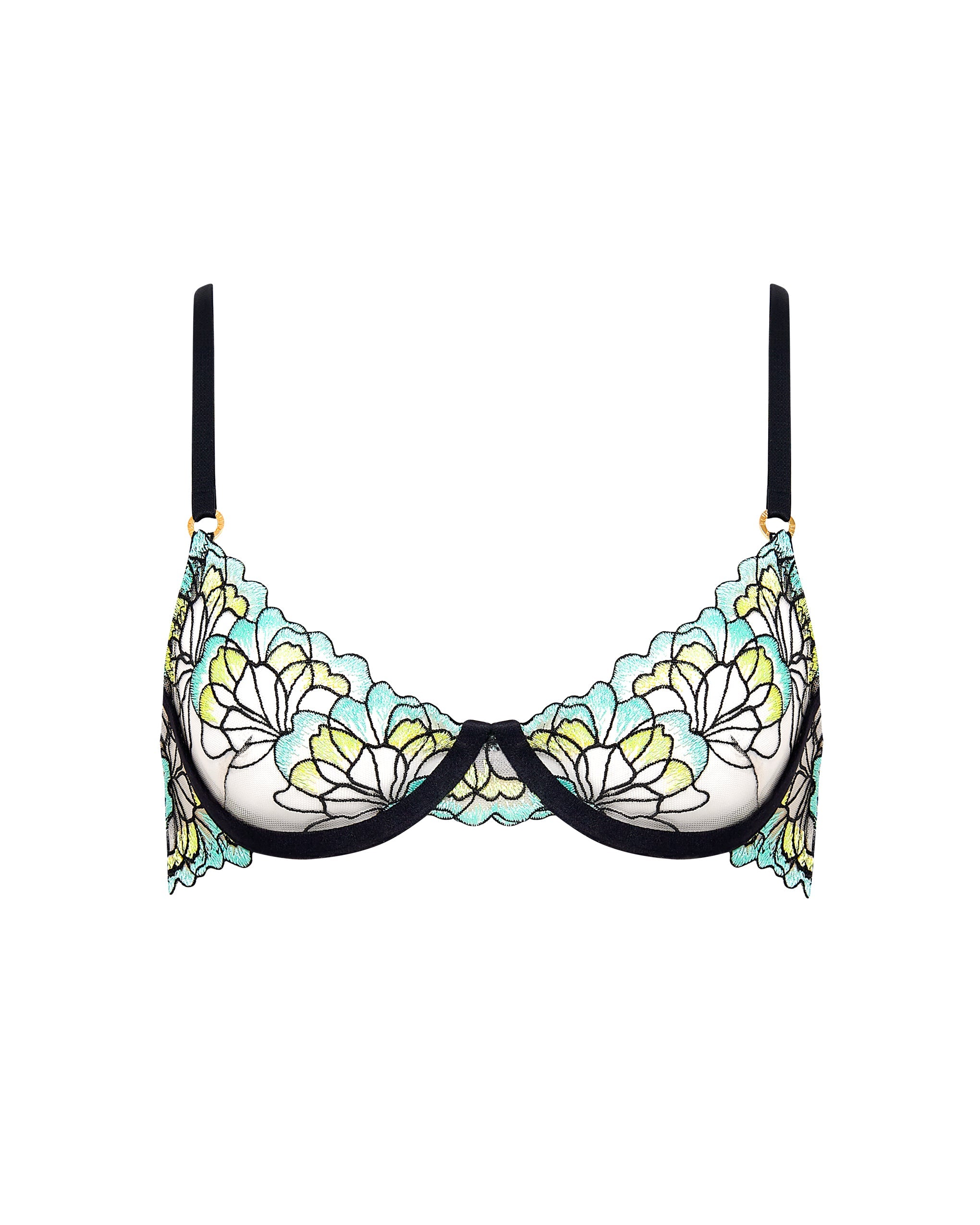 Bluebella Serena Wired Bra Mint/Lemon/Black