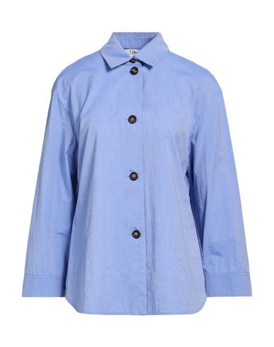 Woman Shirt Light blue Size 10 Cotton