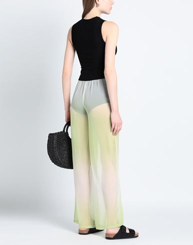 Woman Pants Lime green Size 6 Polyester