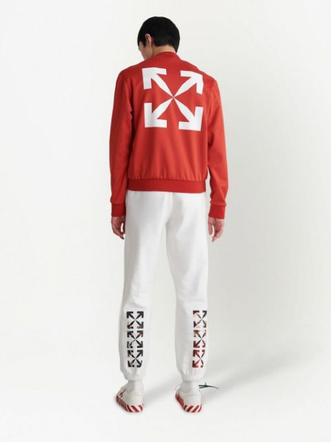 Arrows-print bomber jacket