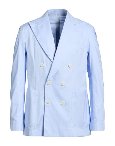 Man Blazer Sky blue Size 36 Cotton