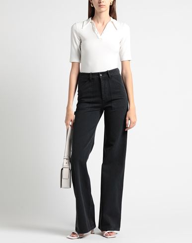 Woman Pants Charcoal Size 4 Cotton