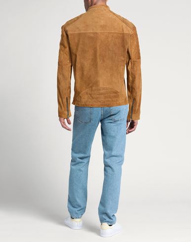 Man Jacket Camel Size M Leather