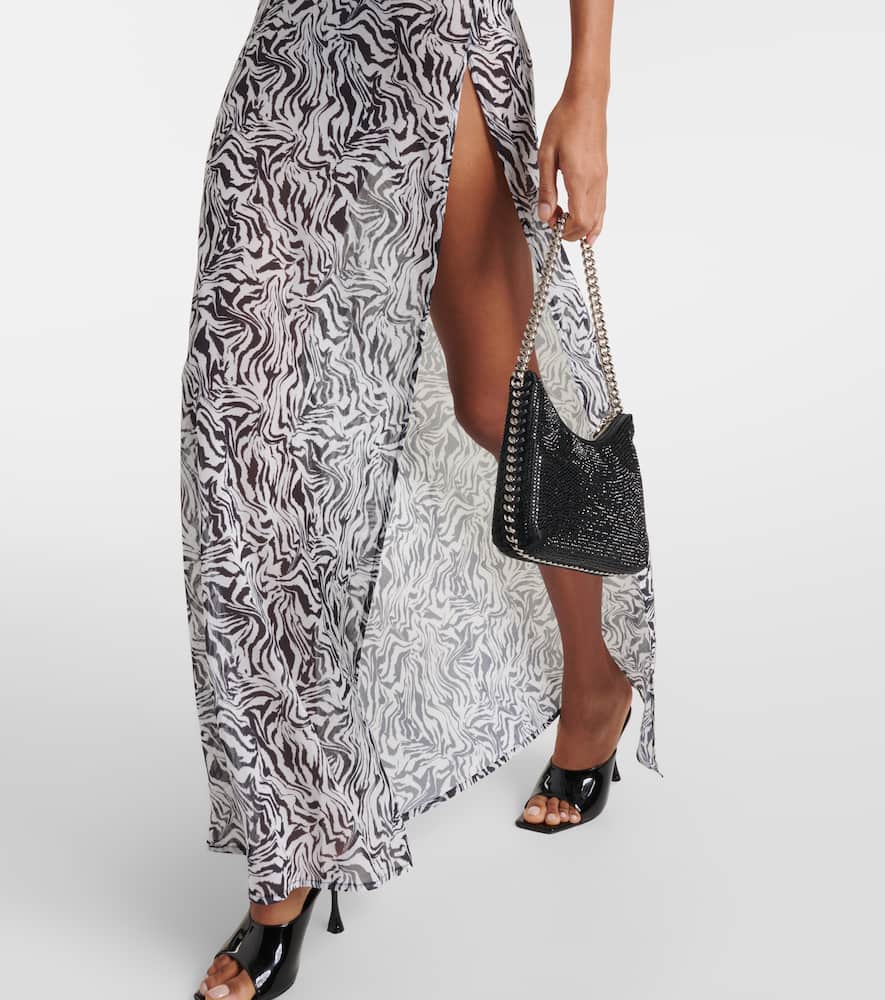 Sahara zebra-print maxi dress