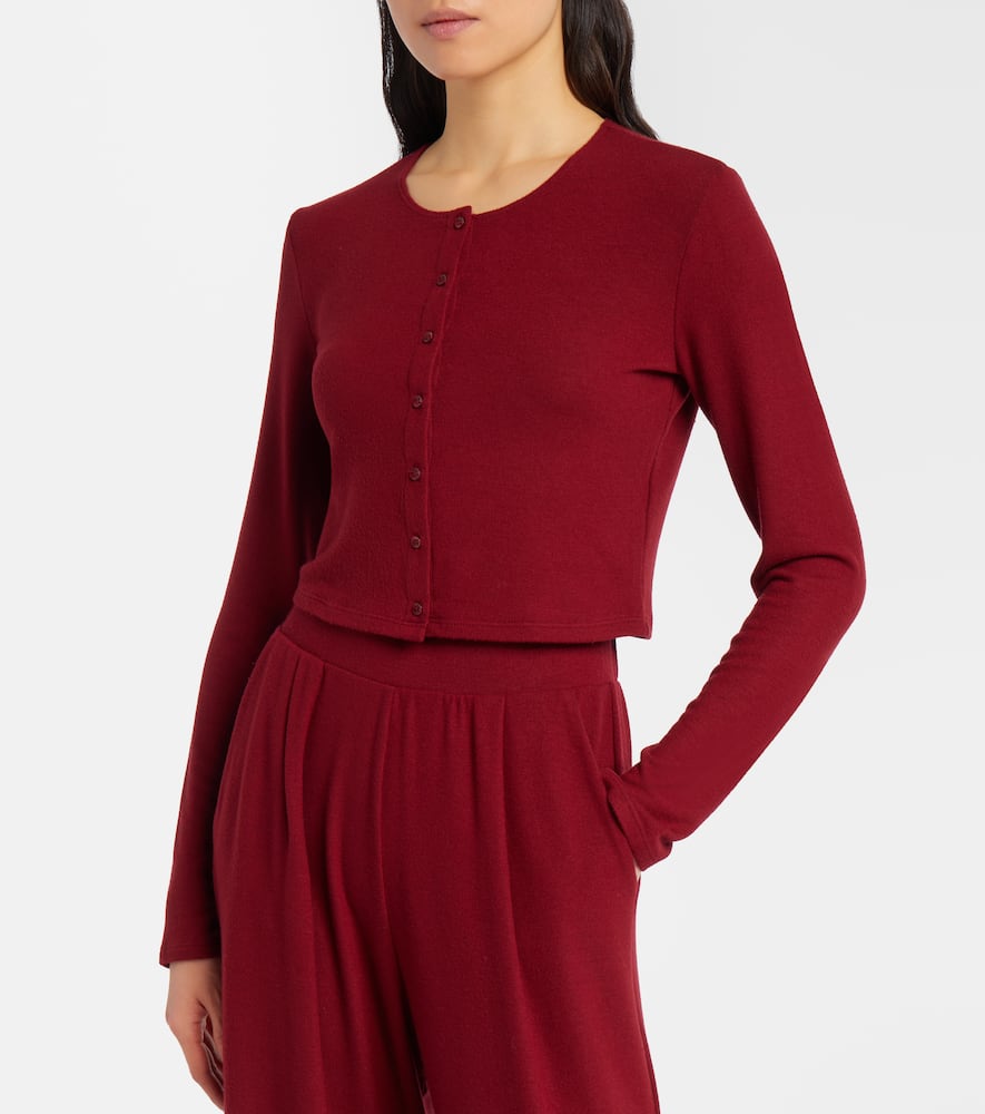 Lauren cropped jersey cardigan
