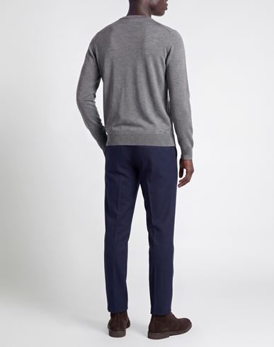 Man Sweater Grey Size 38 Virgin Wool