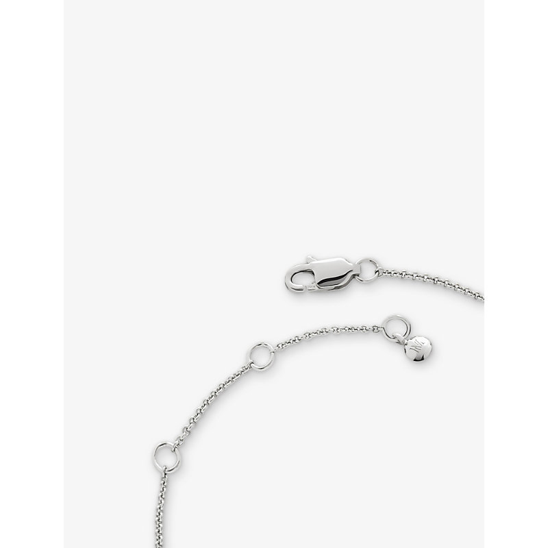 Womens July Birthstone Ruby and Sterling-Silver Bracelet